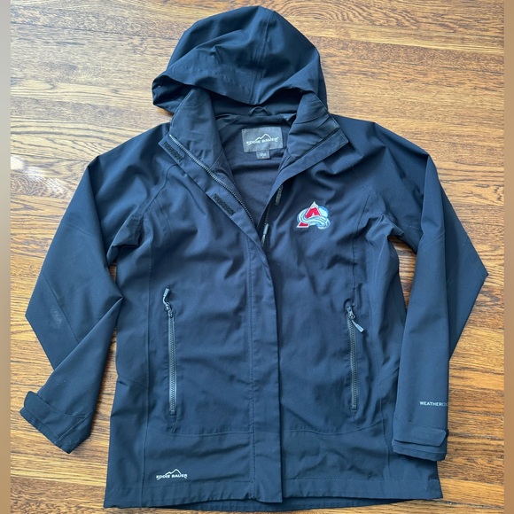 COLORADO AVALANCHE (NHL) HOCKEY FAN team EDDIE BAUER  WEATHER EDGE JACKET (used) - Picture 1 of 14